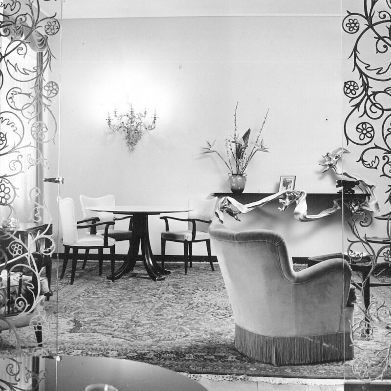 Interno di Casa Melandri a Milano, 1951