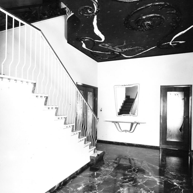 Soffitto decorato a Casa R., 1945