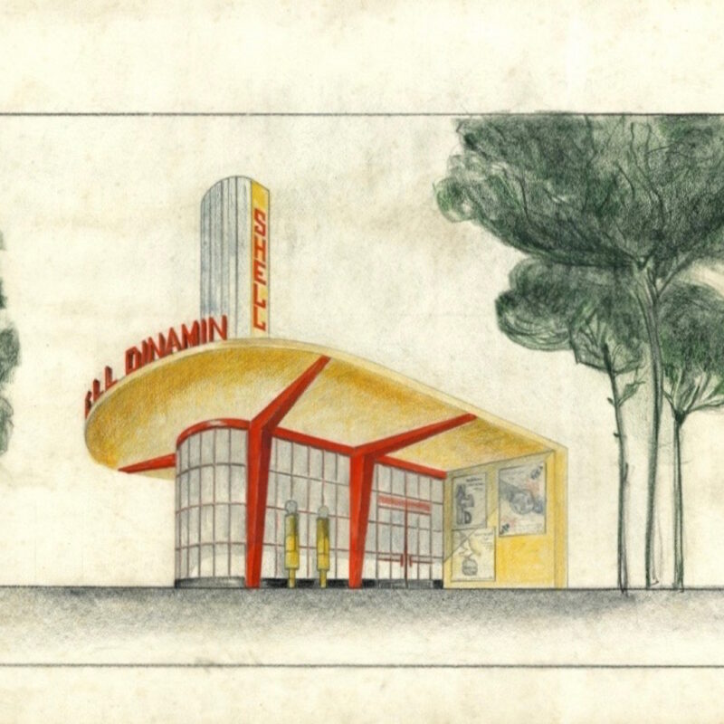 STAZIONE DI SERVIZIO - ANNI '32-'34 POLITECNICO DI MILANO